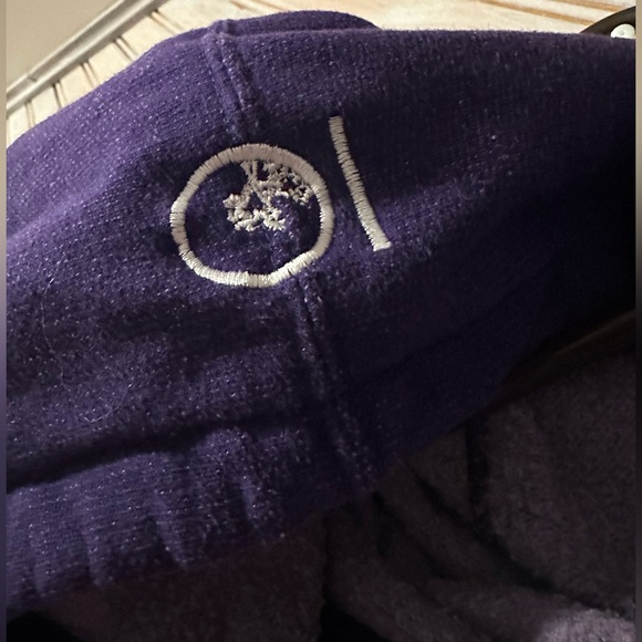 10Tree Purple Full Zipper Embroidered Logo Growing Optimism Hooded Sweater Plant - Picture 6 of 7